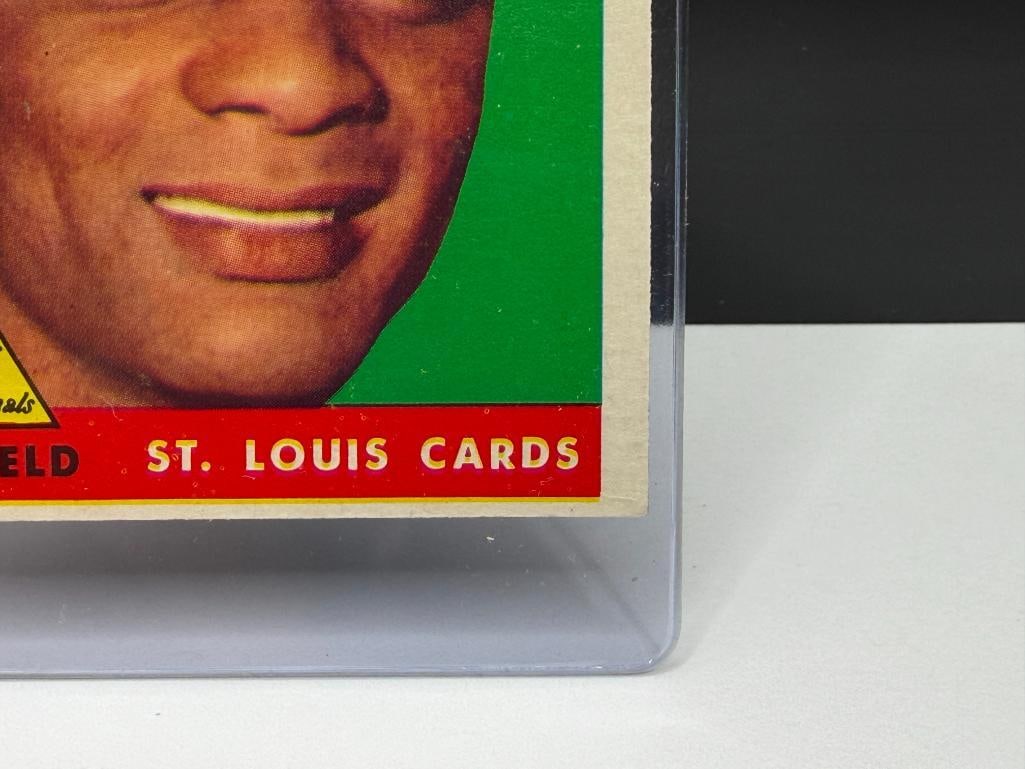 1958 TOPPS #464 CURT FLOOD BASEBALL CARD - 5