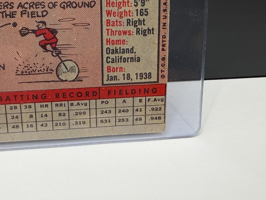 1958 TOPPS #464 CURT FLOOD BASEBALL CARD - 9