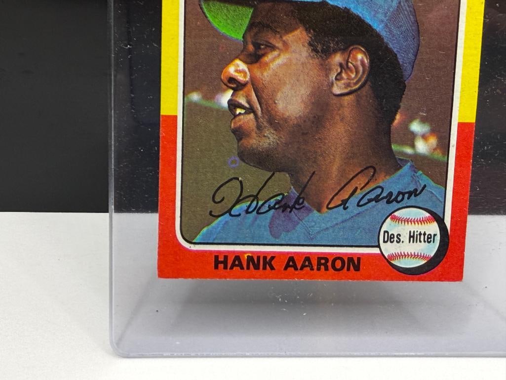 1975 TOPPS #660 HANK AARON BASEBALL CARD - 3