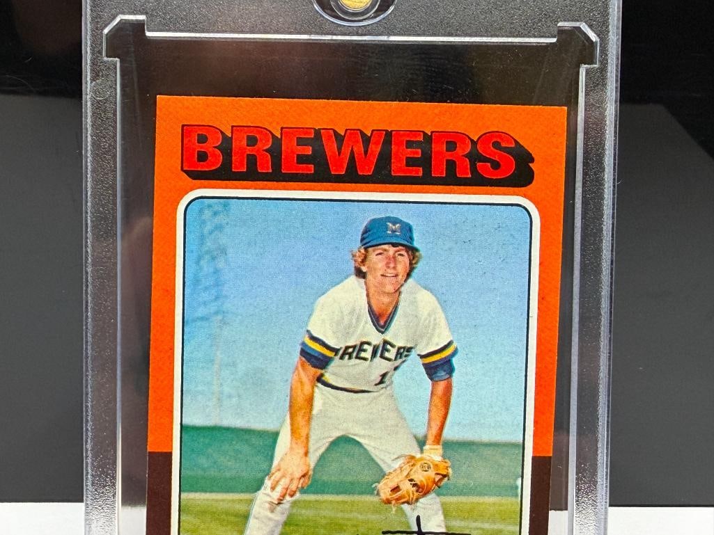 1975 TOPPS #223 ROBIN YOUNT ROOKIE BASEBALL CARD - 2