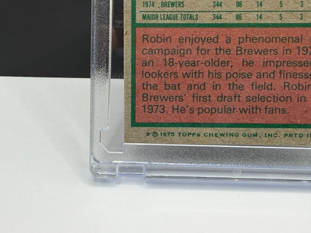 1975 TOPPS #223 ROBIN YOUNT ROOKIE BASEBALL CARD - 9