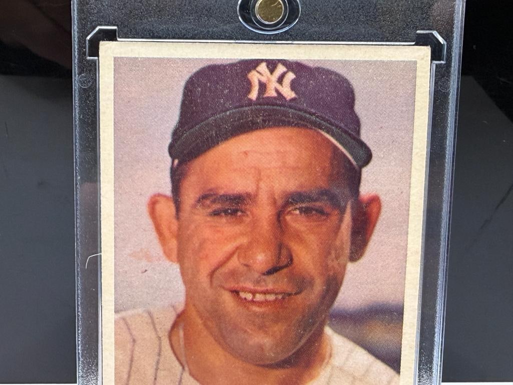 1957 TOPPS #2 YOGI BERRA BASEBALL CARD - 2