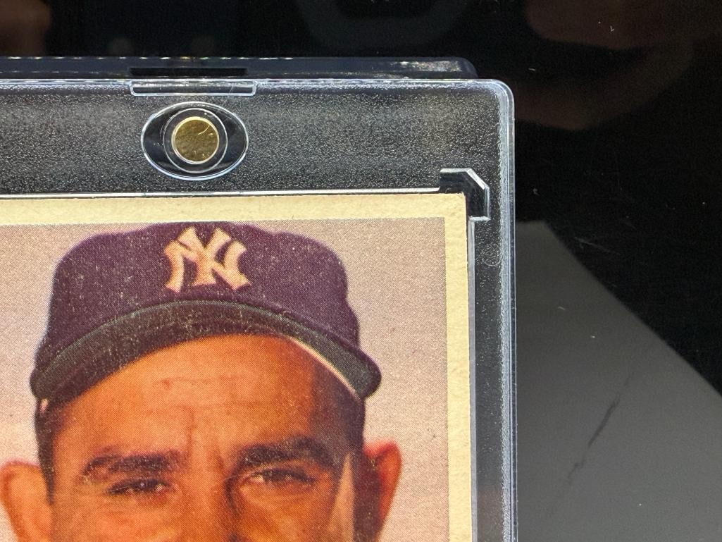 1957 TOPPS #2 YOGI BERRA BASEBALL CARD - 5