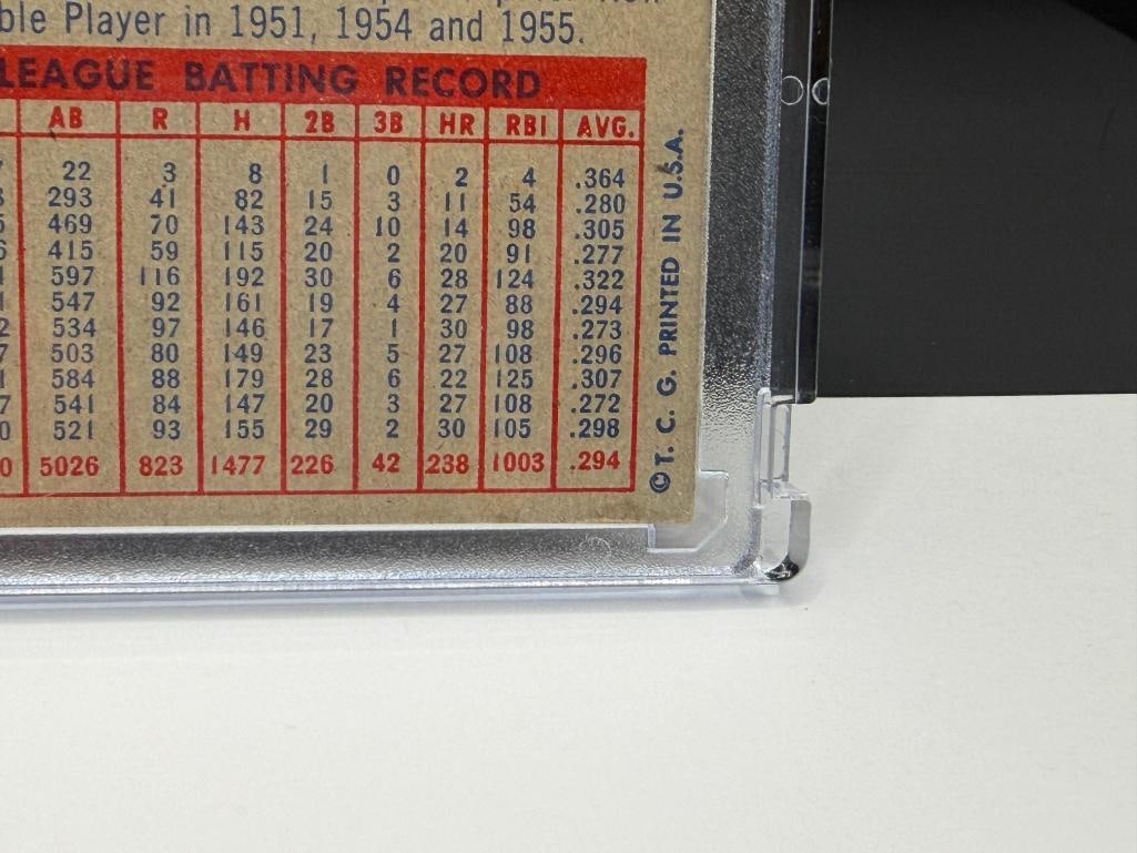 1957 TOPPS #2 YOGI BERRA BASEBALL CARD - 8