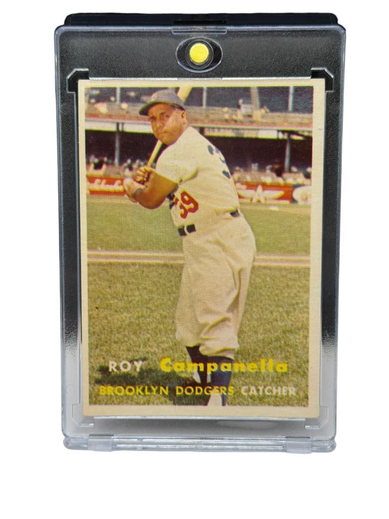 1957 TOPPS #210 ROY CAMPANELLA BASEBALL CARD (1 of 9)
