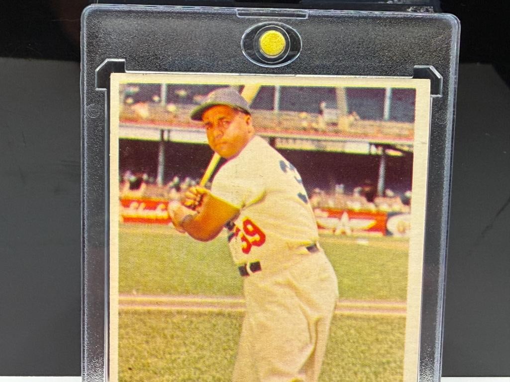 1957 TOPPS #210 ROY CAMPANELLA BASEBALL CARD - 2