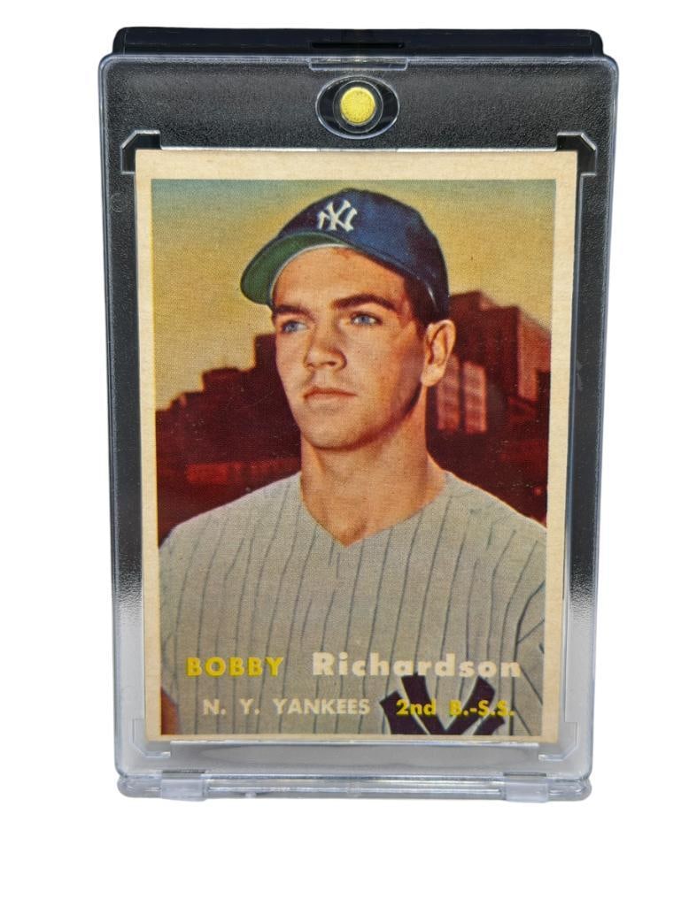 1957 TOPPS #286 BOBBY RICHARDSON BASEBALL CARD (1 of 9)