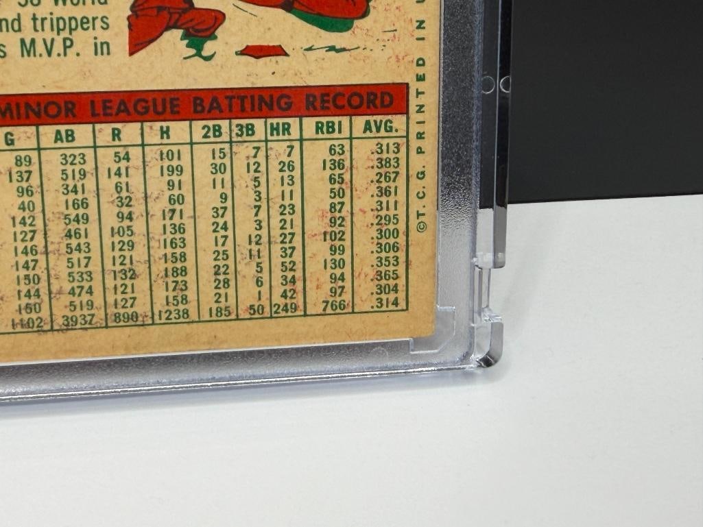 1959 TOPPS #10 MICKEY MANTLE BASEBALL CARD - 9