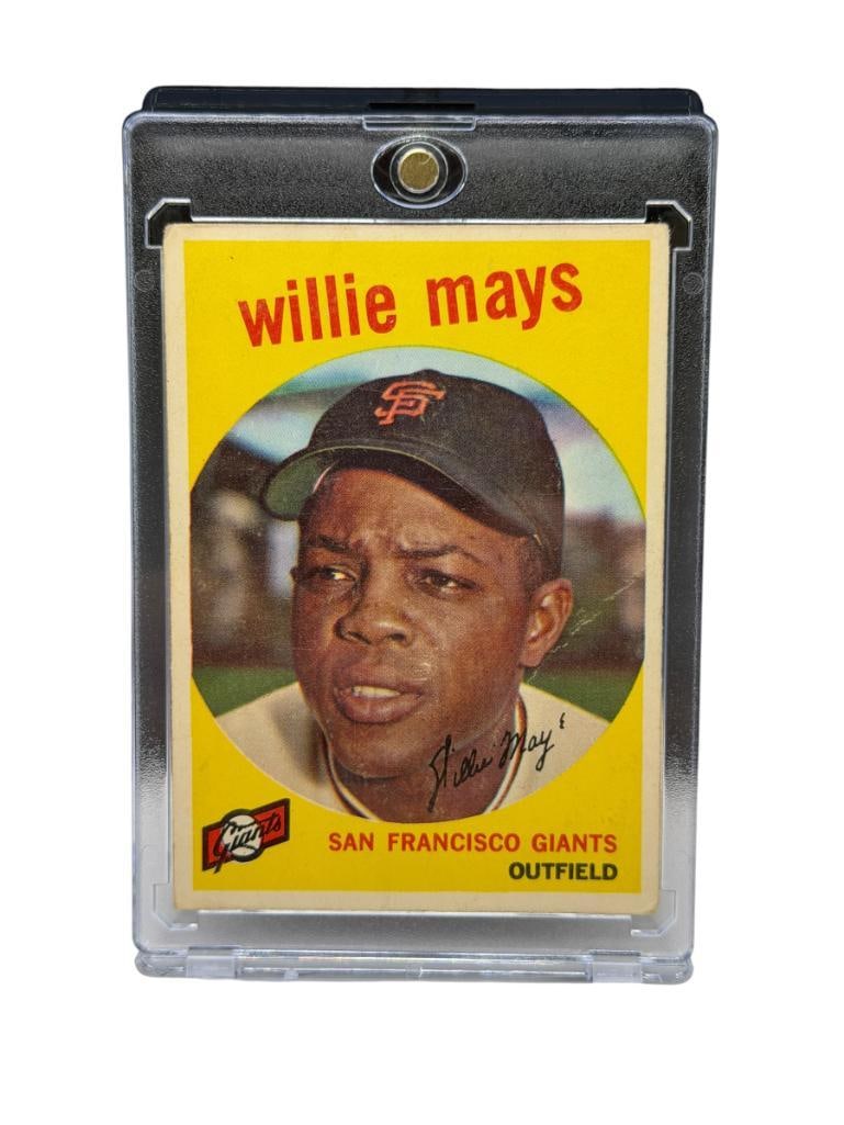 1959 TOPPS #50 WILLIE MAYS BASEBALL CARD (1 of 9)