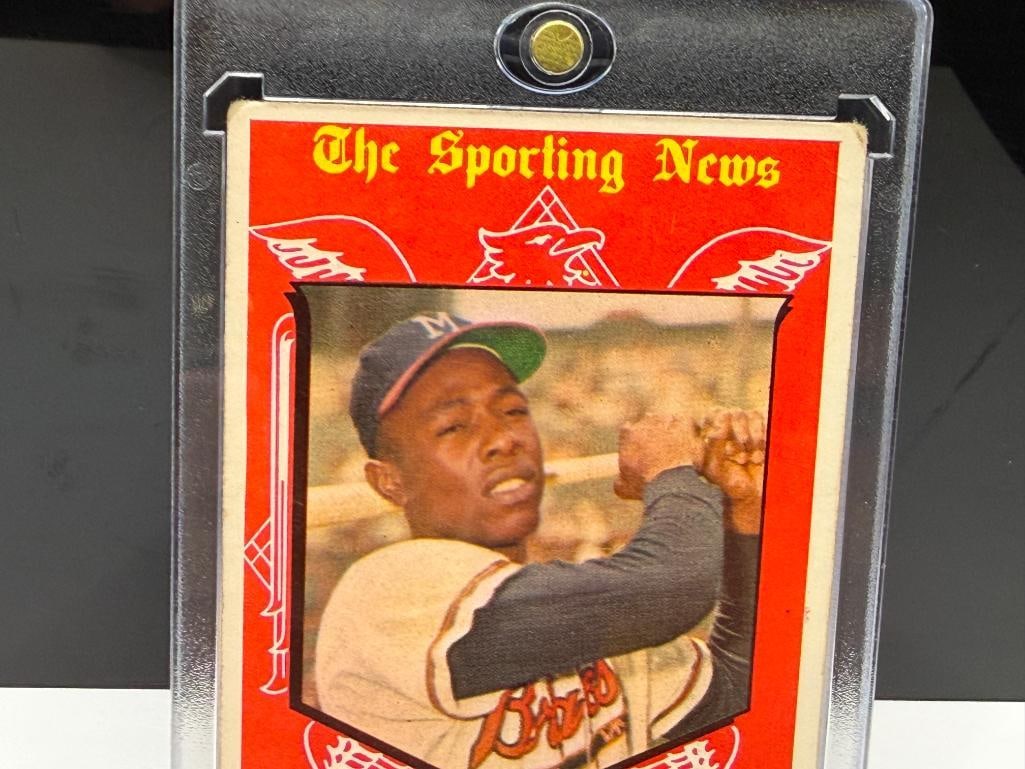 1959 TOPPS #561 HANK AARON 59' ALL STAR SELECTION THE SPORTING NEWS BASEBALL CARD - 2