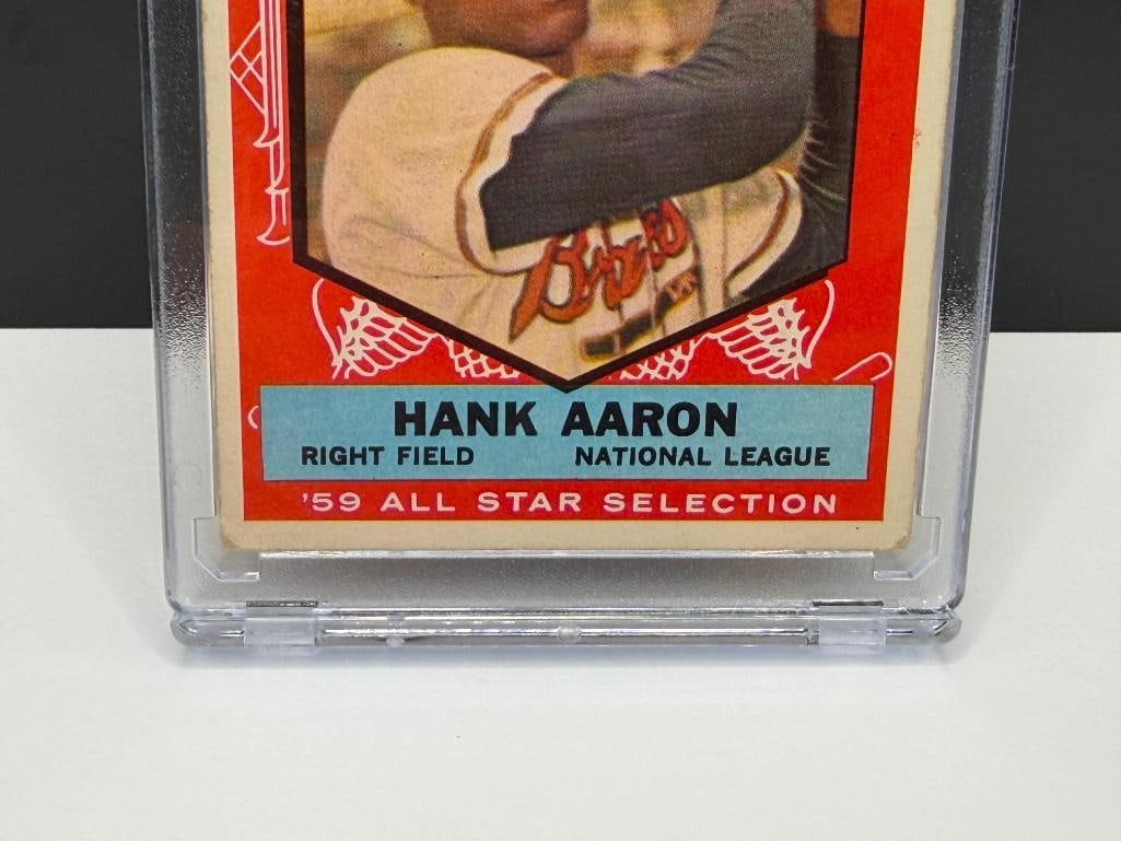 1959 TOPPS #561 HANK AARON 59' ALL STAR SELECTION THE SPORTING NEWS BASEBALL CARD - 3