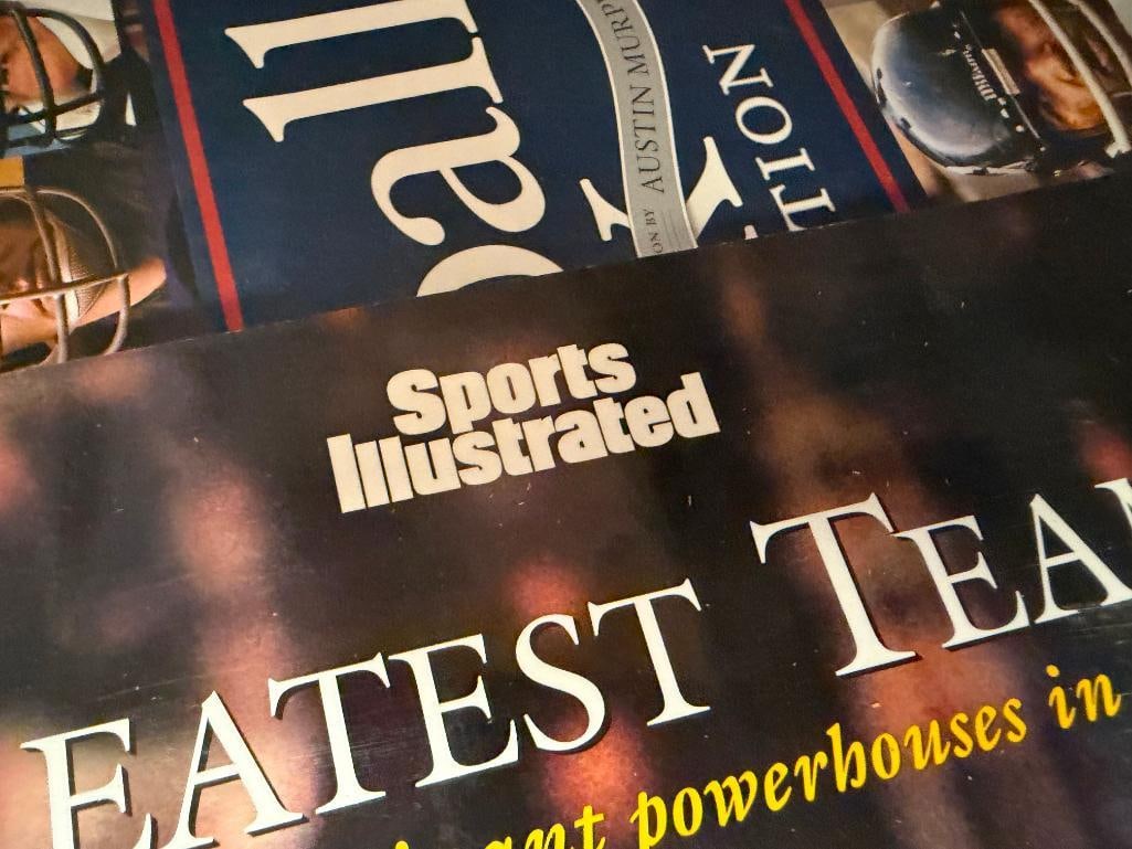 FOUR SPORT THEMED HARD COVER PICTORAL BOOKS - 4