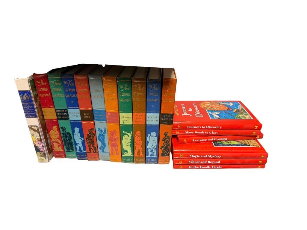17 BOOKS INCLUDING VOLUMES 1 - 10 OF THE NEW JUNIOR CLASSICS PUBLISHED BY P.F. COLLIER IN THE 194... (1 of 20)
