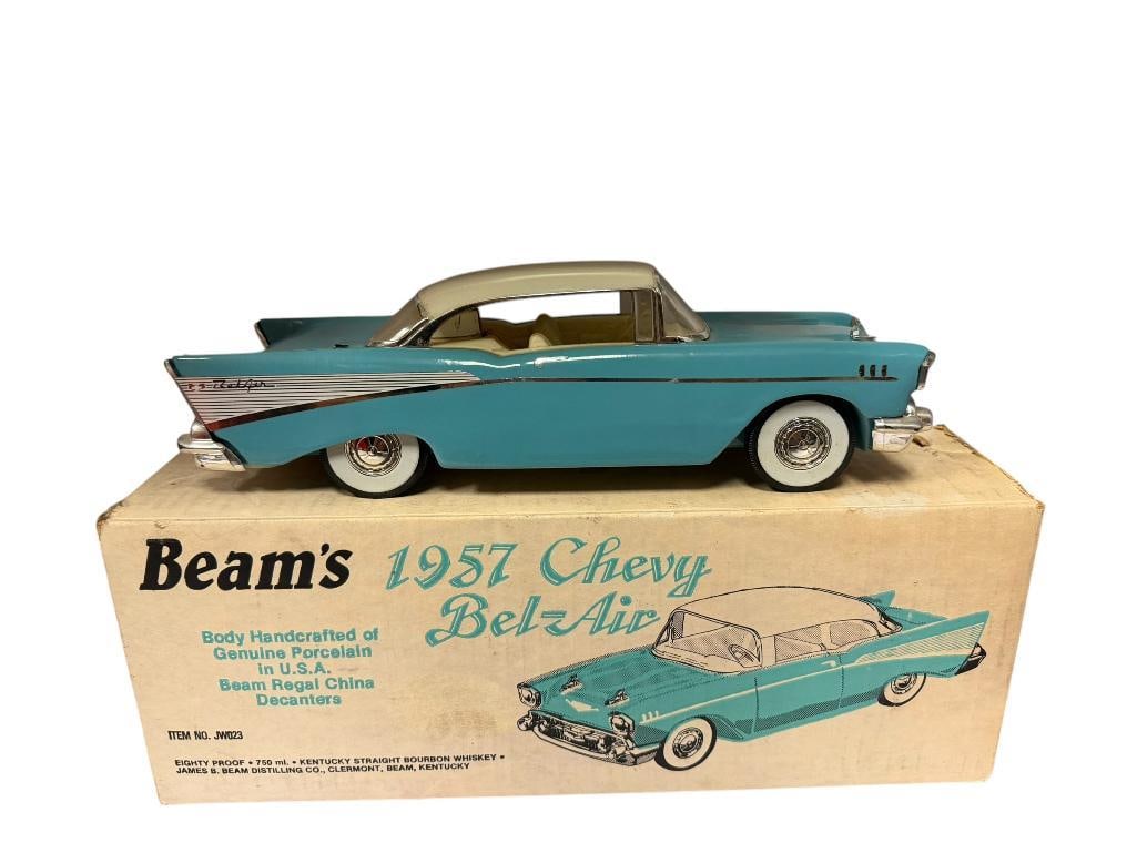 JIM BEAM'S 1957 CHEVY BEL-AIR FIGURAL BOURBON WHISKEY DECANTER (1 of 13)