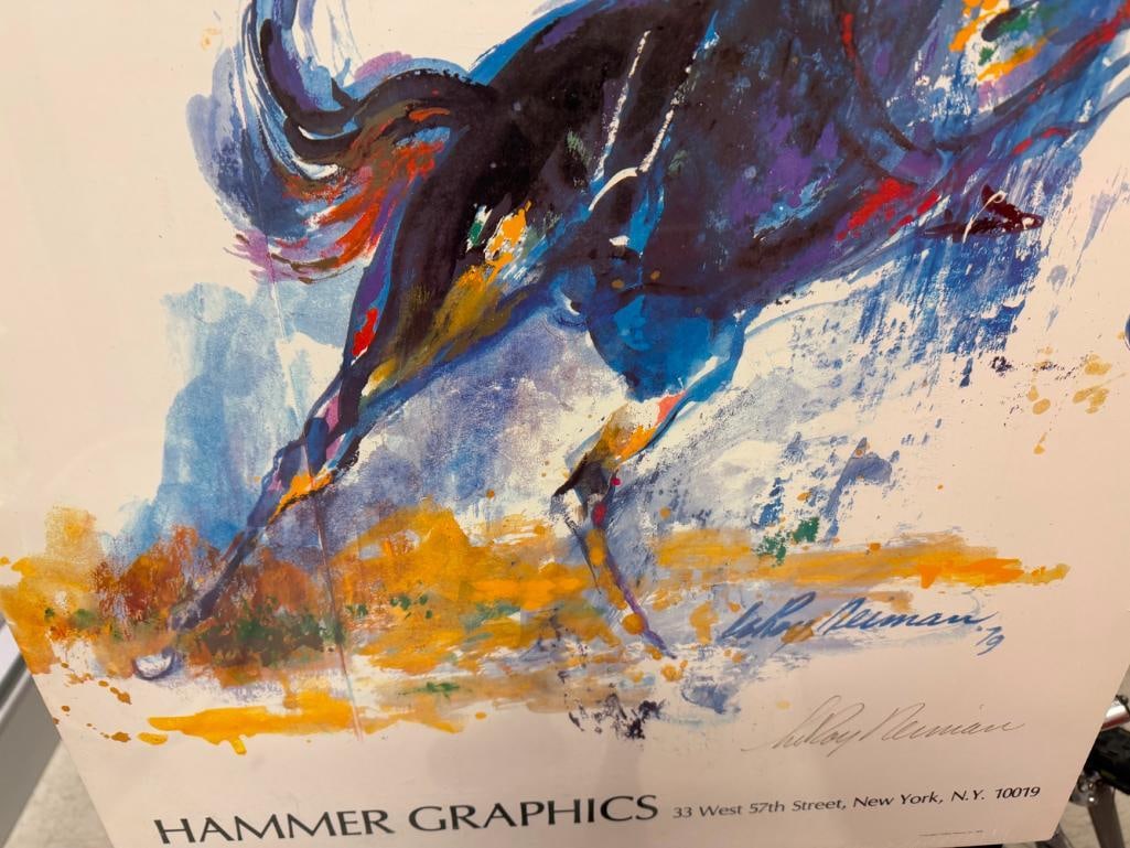 LEROY NEIMAN "HORSES" HAMMER GRAPHICS POSTER BY HARRY N. ABRAMS INC. - 14