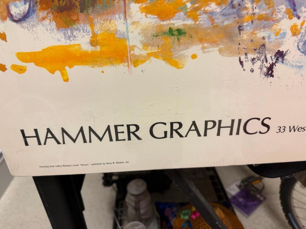 LEROY NEIMAN "HORSES" HAMMER GRAPHICS POSTER BY HARRY N. ABRAMS INC. - 8