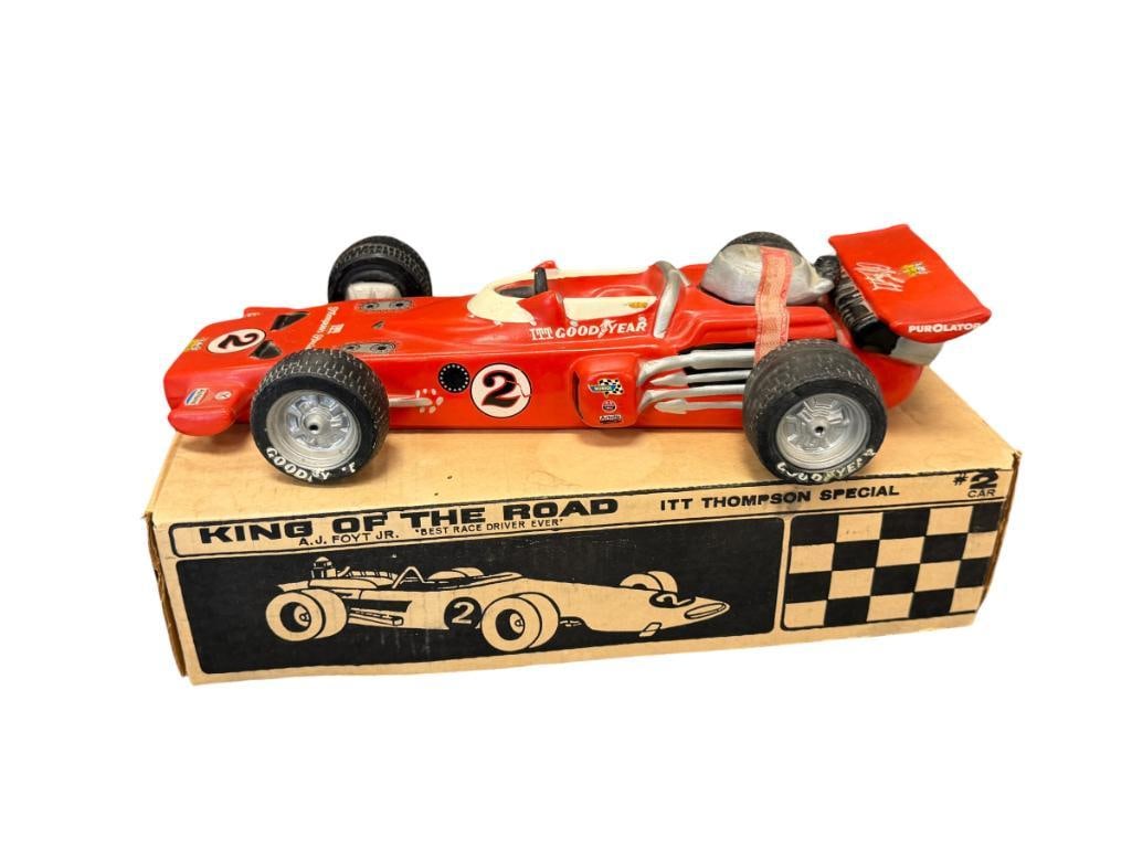1972 HOFFMNA DISTILLING CO. A.J. FOYT COYOTE INDY RACE CAR WHISKEY DECANTER ITT THOMAS SPECIAL (1 of 20)