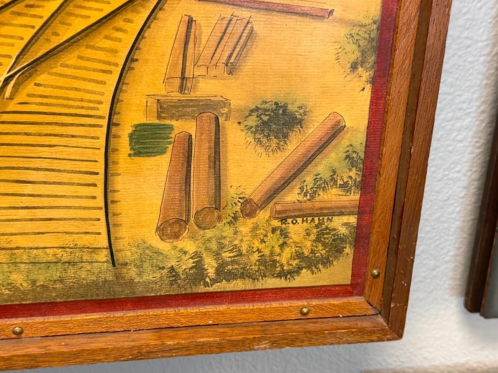 HISTORICAL NEVADA MINING SHAFT DURING COMSTOCK LODE CHOLLAR NO.1 CROSS SAVAGE SHAFT PAINTING - 5