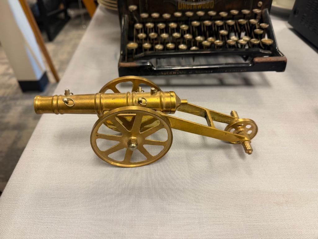 SOLID BRASS DECORATIVE SIGNAL CANON - 2