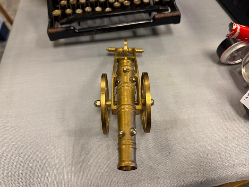 SOLID BRASS DECORATIVE SIGNAL CANON - 7