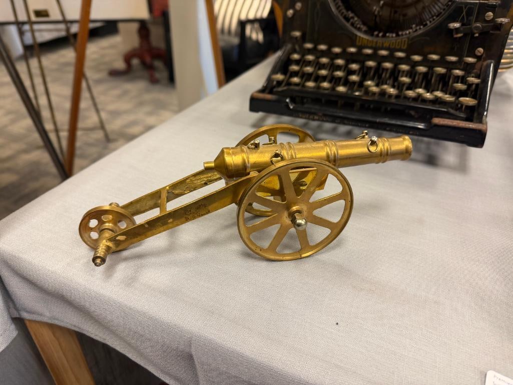 SOLID BRASS DECORATIVE SIGNAL CANON - 8