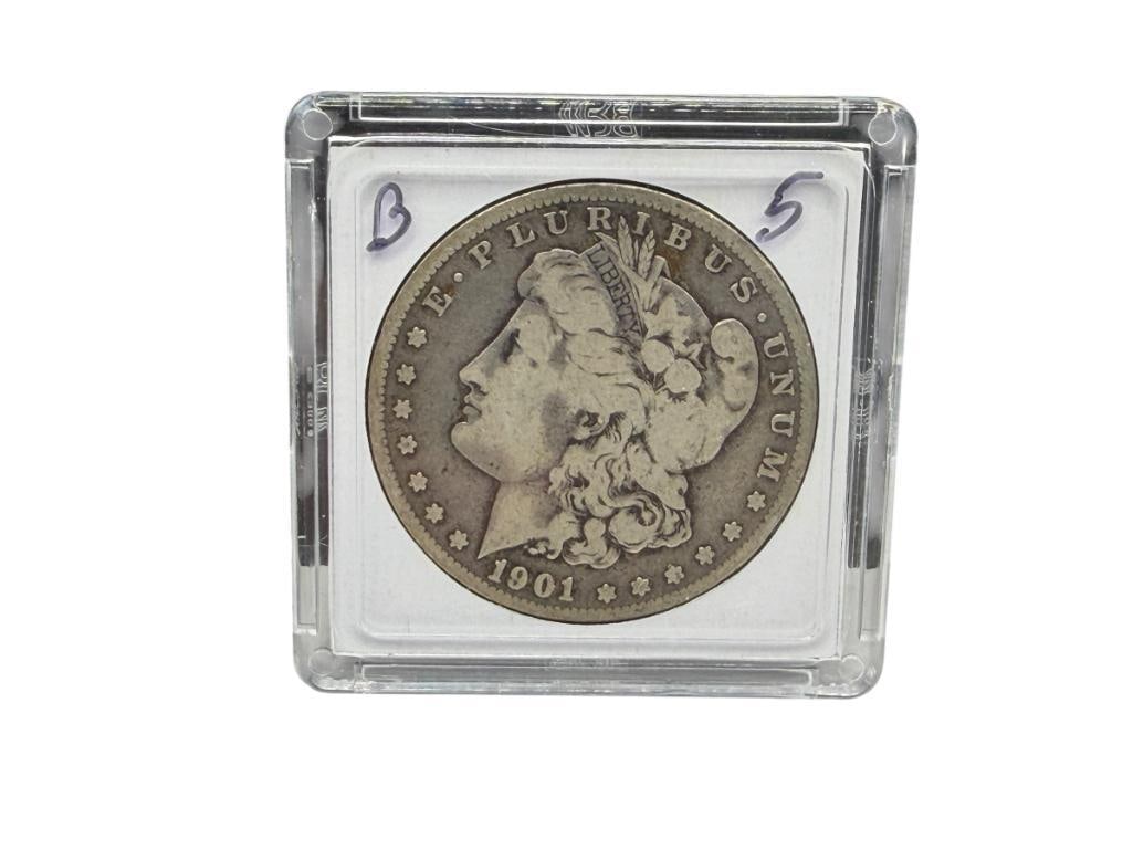 1901-O U.S. MORGAN SILVER DOLLAR: 90% SILVER