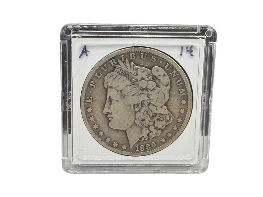 1889-O U.S. MORGAN SILVER DOLLAR (1 of 6)