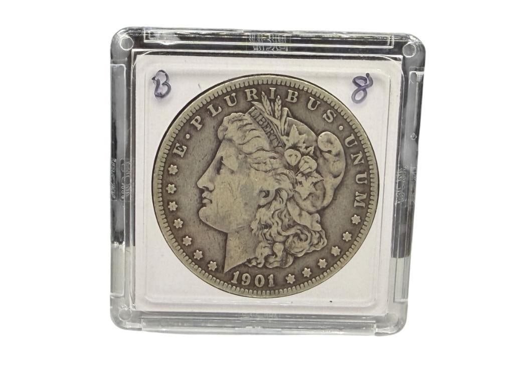 1901-O U.S. MORGAN SILVER DOLLAR: 90% SILVER