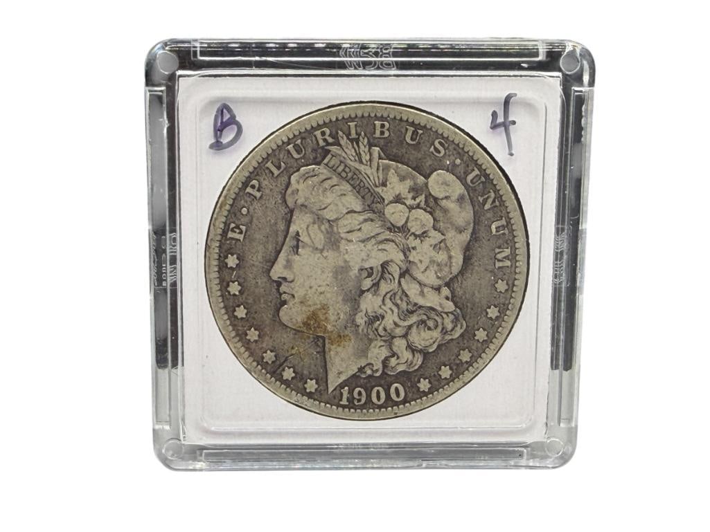 1900-O U.S. MORGAN SILVER DOLLAR: 90% SILVER