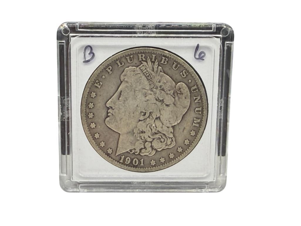 1901-O U.S. MORGAN SILVER DOLLAR: 90% SILVER