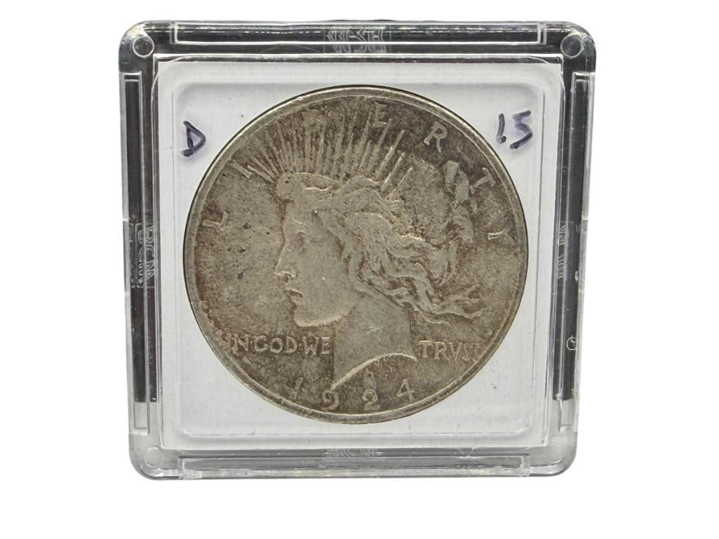 1924 U.S. PEACE SILVER DOLLAR (1 of 6)