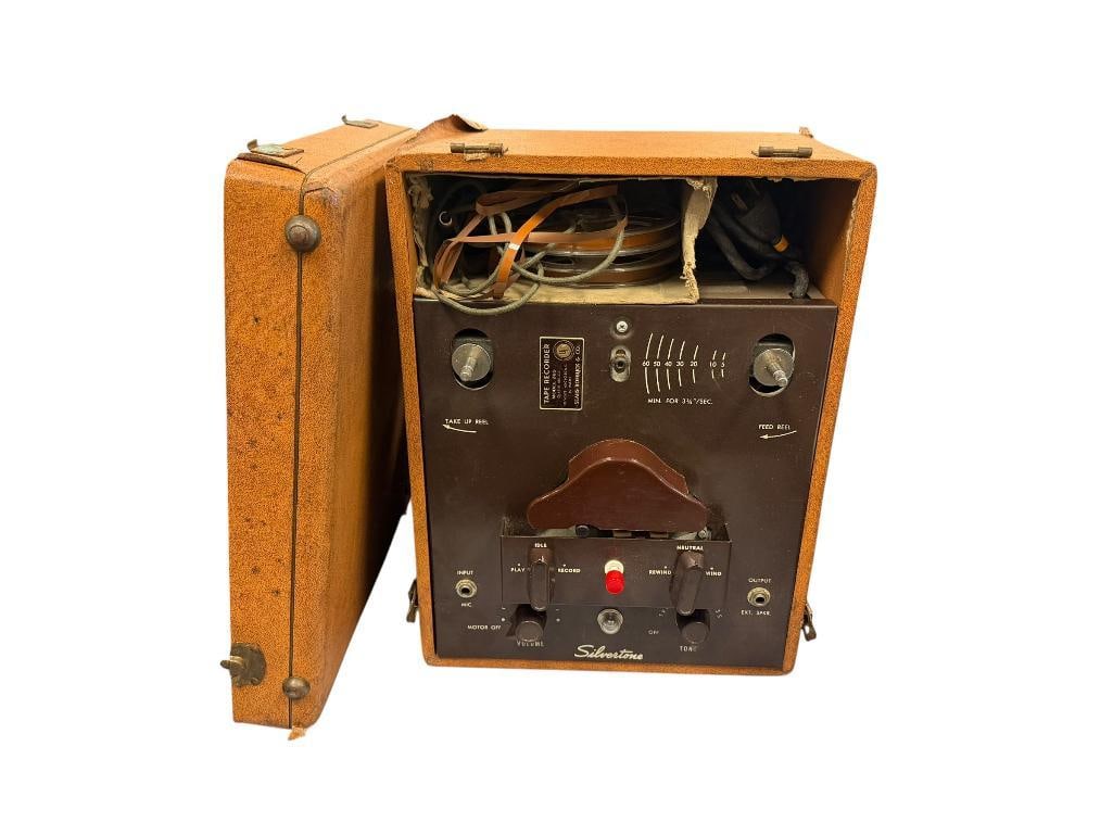 1940'S SEARS ROEBUCK SILVERTONE WIRE RECORDER REEL TO REEL MODEL 265 (1 of 16)