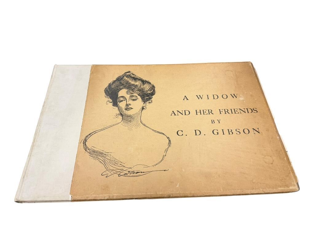 1901 CHARLES DANA GIBSON SKETCHES AND CARTOONS ILLUSTRATED BOOK A WIDOW AND HER FRIENDS (1 of 13)