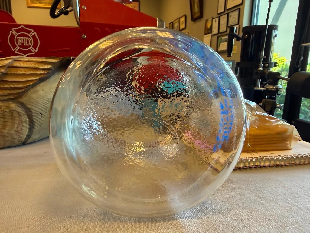 CIRCA 1950'S TOM'S TOASTED PEANUTS COUNTER TOP / GENERAL STORE GLASS JAR - 10