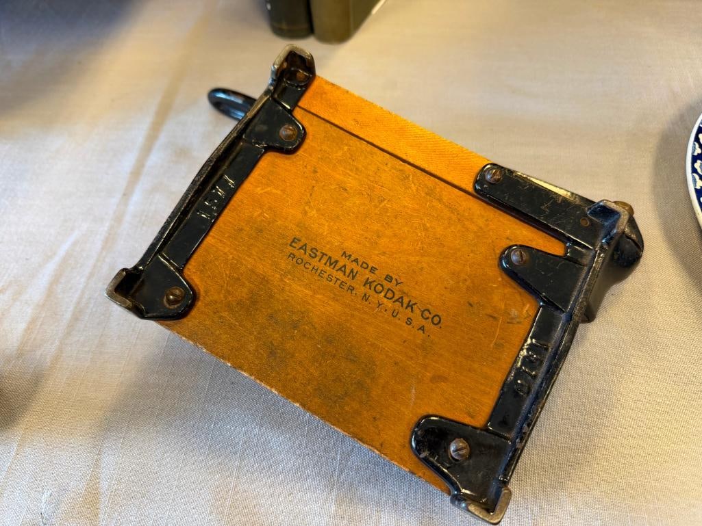 VINTAGE EASTMAN KODAK NO. 1 GUILLOTINE FILM SLICER / TRIMMER WOOD AND CAST IRON - 9