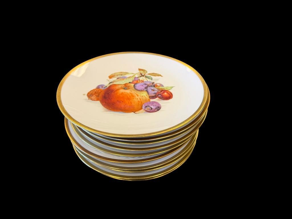 SCHUMANN BAVARIA ARZBERG GERMANY FRUIT MOTIF PLATES SET OF 11 (1 of 12)