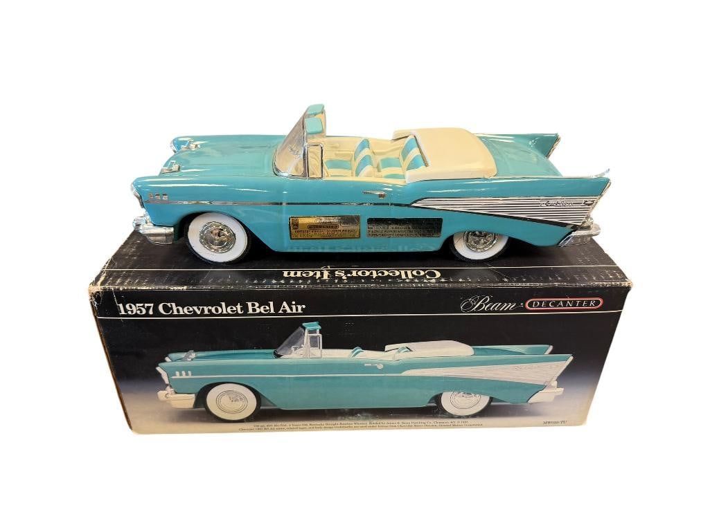 1991 JAMES BEAM 1957 CHEVY BEL AIR PORCELAIN WHISKEY DECANTER (1 of 14)