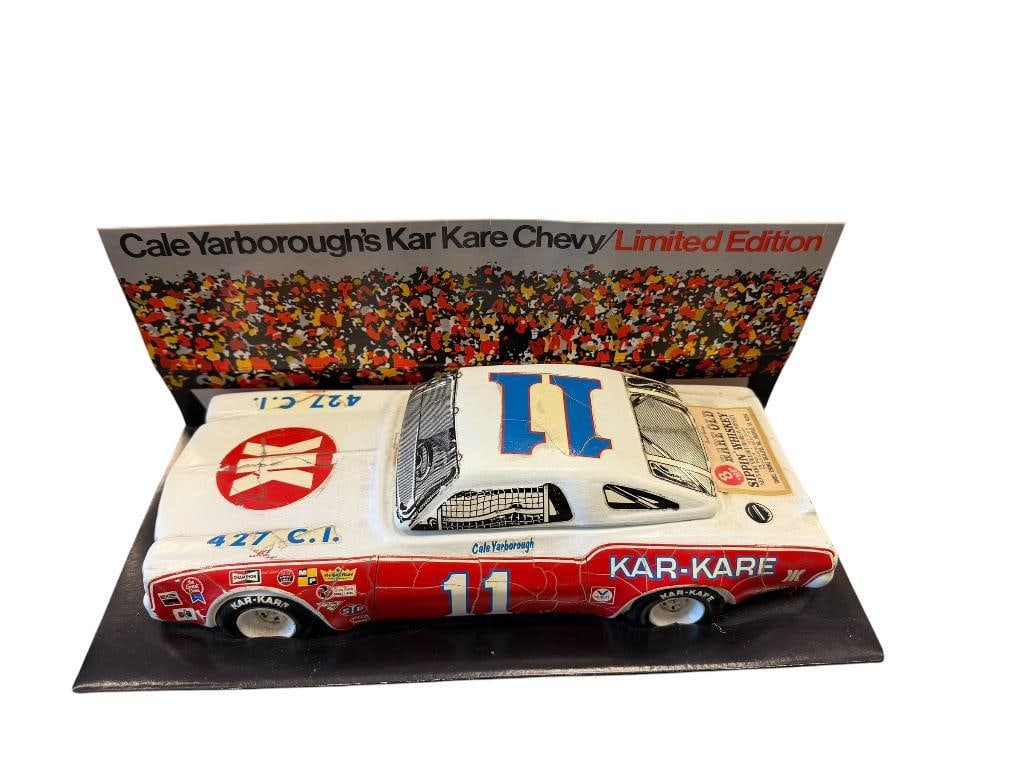 LIMITED EDITION RARE OLD CALE YARBOROUGH'S KAR KARE CHEVY WHISKEY DECANTER STOCK CAR (1 of 10)