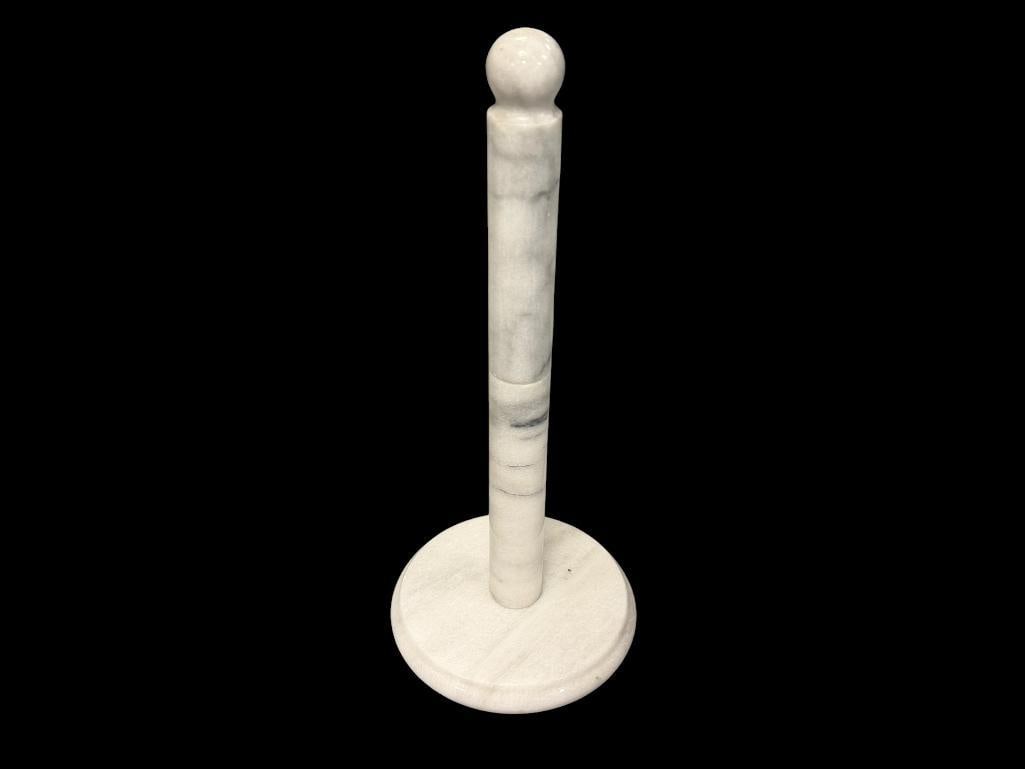 MARBLE WHITE STONE PAPER TOWEL HOLDER / DISPENSER (1 of 6)