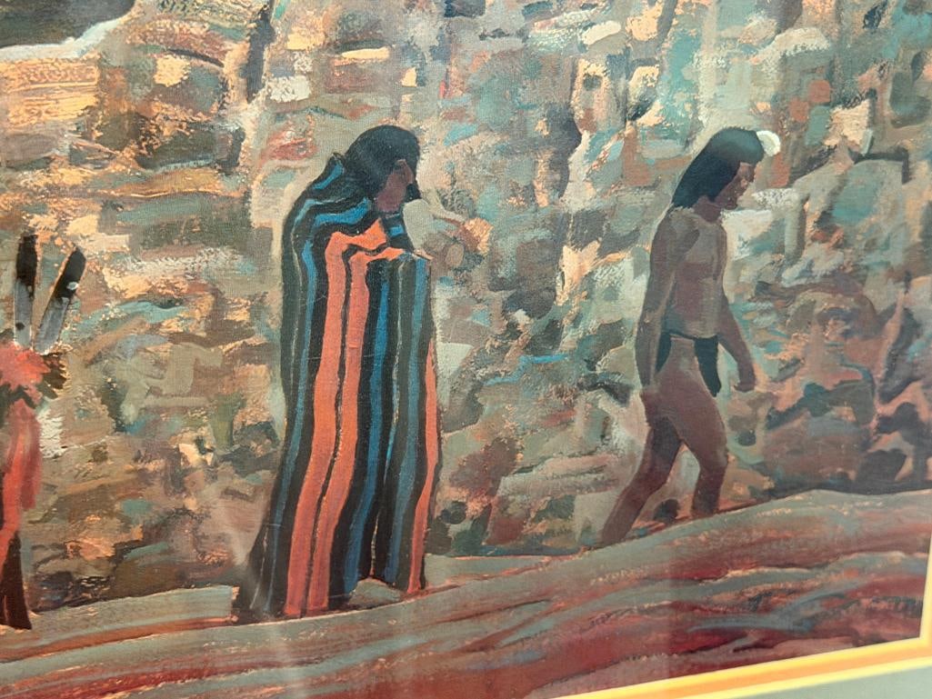 MAYNARD DIXON AMERICAN WEST ARTIST PRINT TITLED THE WISE MEN - 5