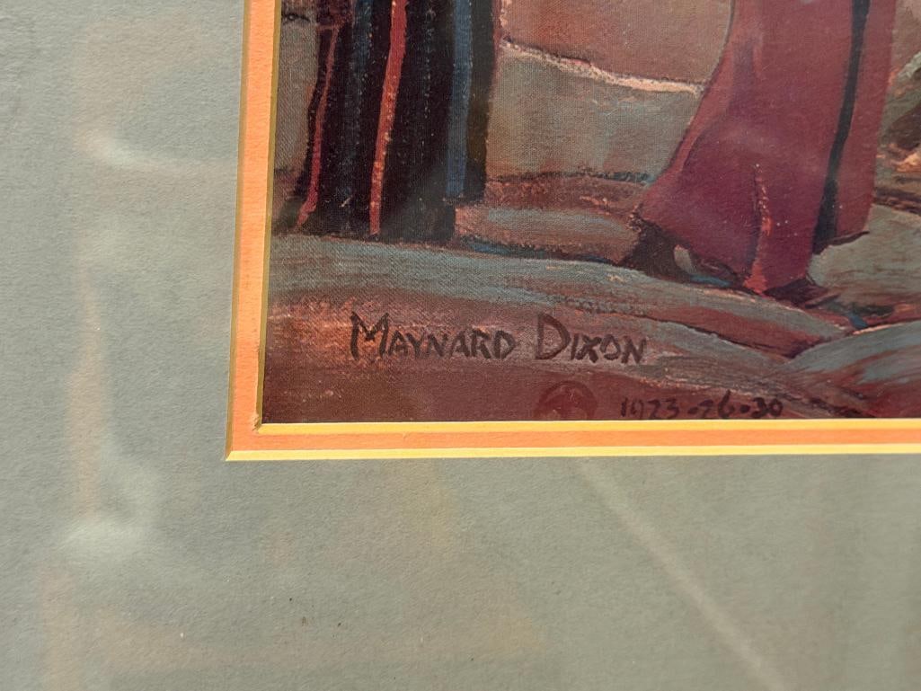 MAYNARD DIXON AMERICAN WEST ARTIST PRINT TITLED THE WISE MEN - 7