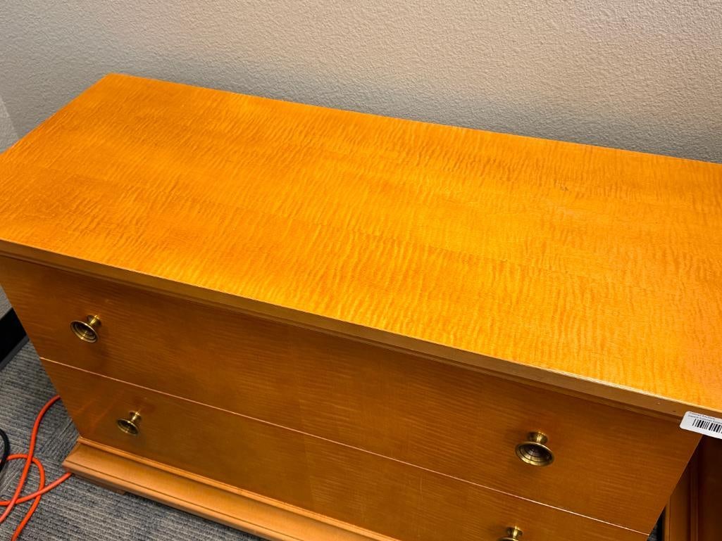 DREXEL HERITAGE MAPLE TWO-DRAWER NIGHTSTAND - 2
