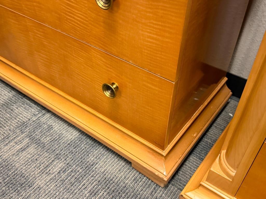 DREXEL HERITAGE MAPLE TWO-DRAWER NIGHTSTAND - 5