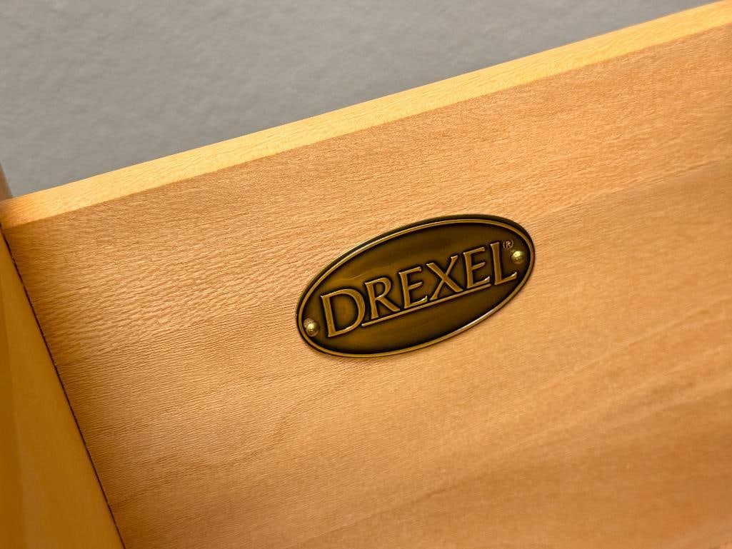 DREXEL HERITAGE MAPLE TWO-DRAWER NIGHTSTAND - 8