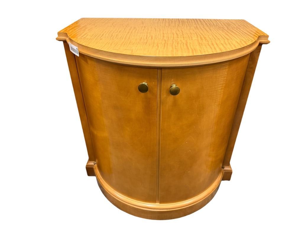 HICKORY HALF-MOON SHAPED BIEDERMEIER STYLE NIGHTSTAND (1 of 7)