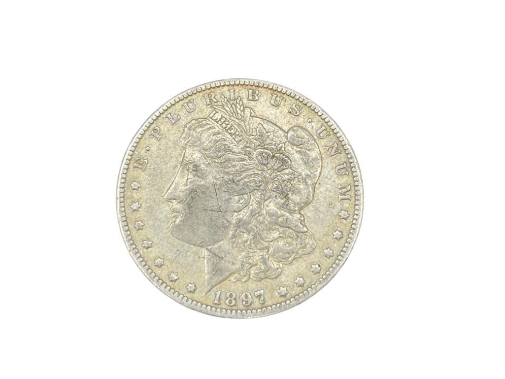 1897-O U.S. MORGAN SILVER DOLLAR (1 of 6)