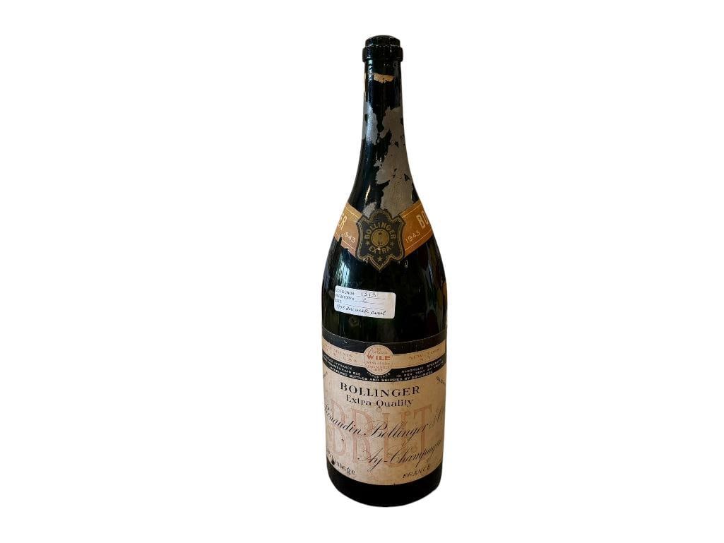 1943 VINTAGE BOLLINGER BRUT FRENCH CHAMPAGNE BOTTLE 1 GALLON (1 of 12)