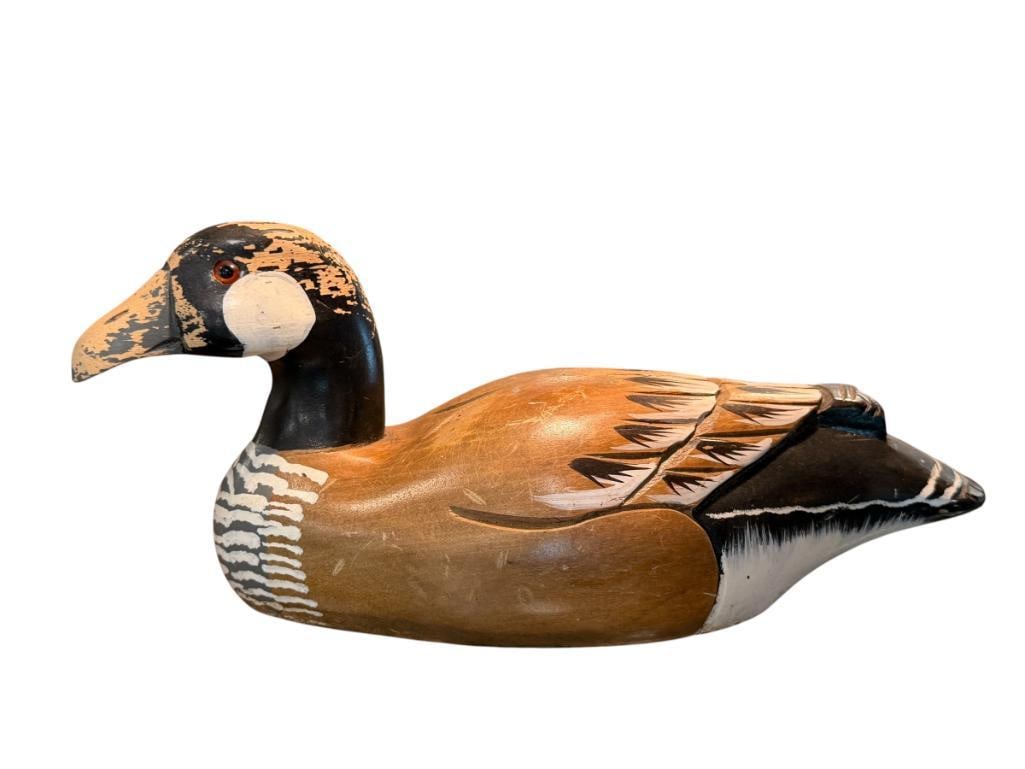 HAND CRAFTED LATE 20TH CENTURY DUCK DECOY (1 of 6)