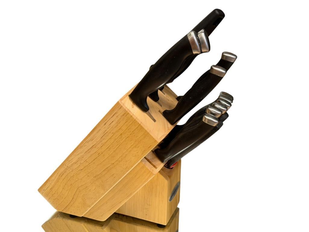 FARBERWARE KITCHEN KNIVE SET WITH KNIFE BLOCK 14 PIECE SET (1 of 8)