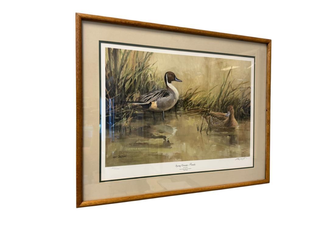 KEN CARLSON DUCKS UNLIMITED ARTIST LIMITED EDITION PRINT SPRING DOMAIN - PINTAILS NO. 207/5300 (1 of 10)